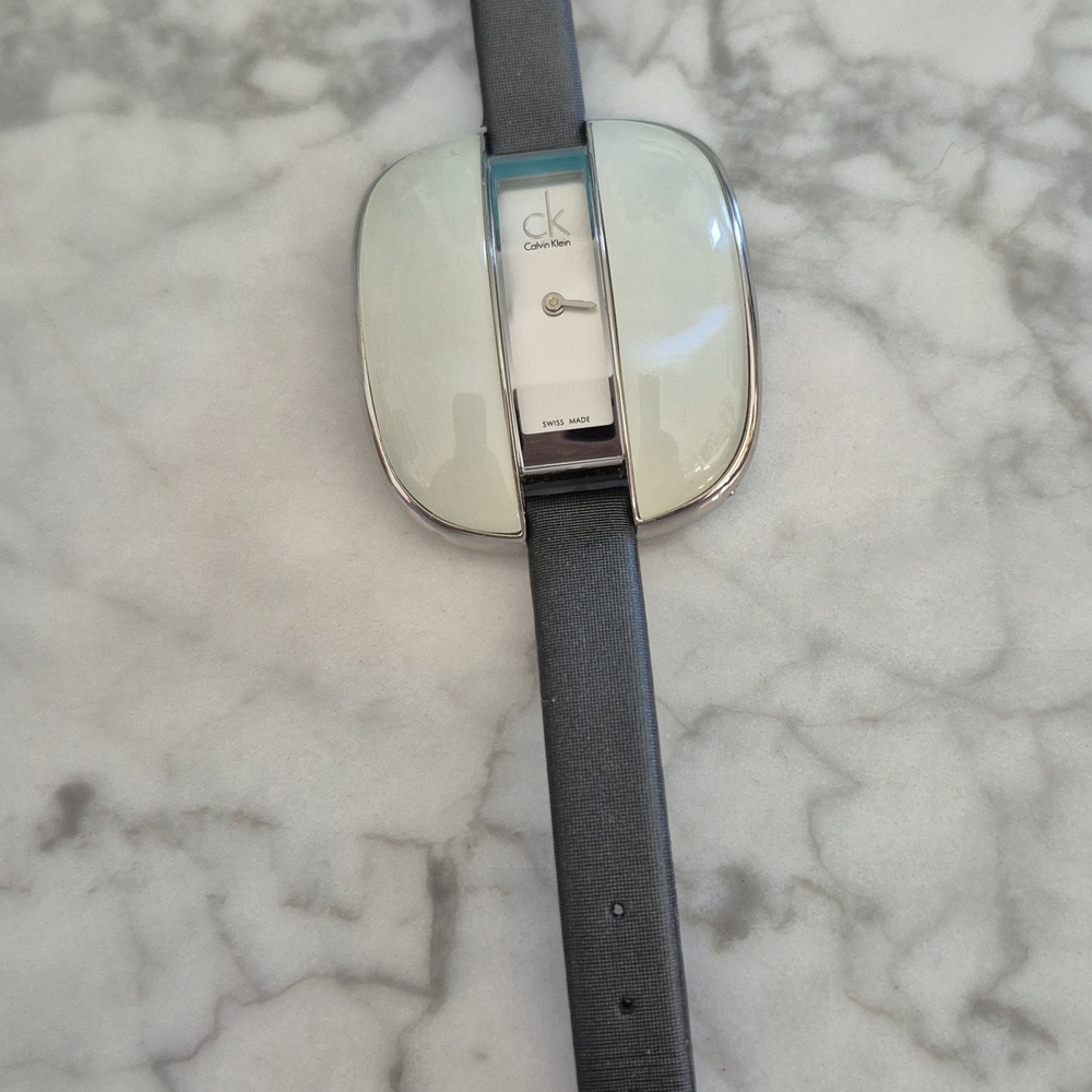 Calvin Klein Black and Silver Watch